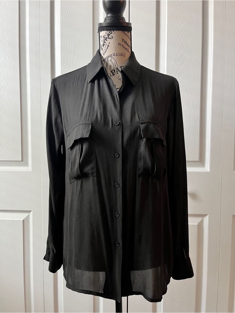 Pleione black blouse